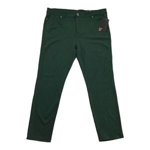 Avenue Pants 18 new $60 Dark Green Slim